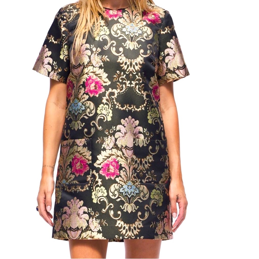 Hermoza Luciana  Mini Dress in Black Jacquard Brand New retail: $288